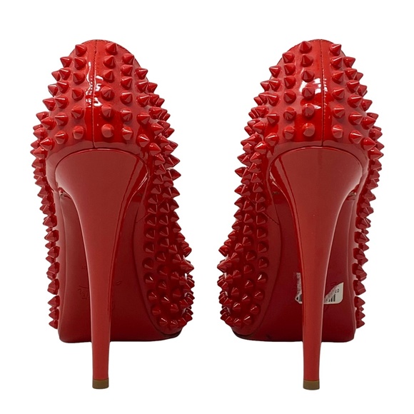 Christian Louboutin Patent Spike Vendome Pumps 120 mm Size 37 - Picture 5 of 5